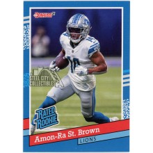 Amon-Ra St. Brown 2021 Panini Instant Donruss Rated Rookie Card #BW29