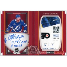 Steven Stamkos 2017-18 Upper Deck The Cup Ticket Booklet Auto Card #TB-SS 08/20