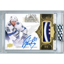 Steven Stamkos 2017-18 Upper Deck Splendor Patch Autograph Card #BL-SS 4/5