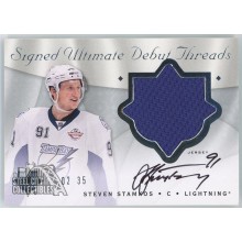 Steven Stamkos 2008-09 Upper Deck Ultimate Debut Rookie Patch Auto Card 02/35