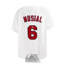 Stan Musial Autographed St Louis Custom White Baseball Jersey - BAS