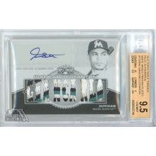 Giancarlo Stanton 2012 Topps Triple Threads White Whale Patch Autograph Printing Plate Card #TTAR-95 1/1 BGS 9.5