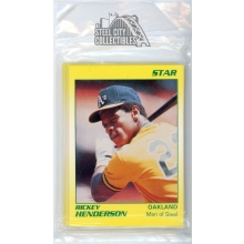 1990 Star Rickey Henderson Factory Sealed 11 Card Complete Set