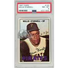 Willie Stargell 1967 Topps Baseball Card #140 PSA 8
