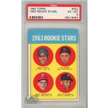 Willie Stargell 1963 Topps Baseball Rookie Card #553 PSA 6 EX-MT