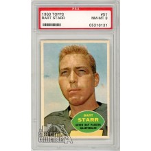 Bart Starr 1960 Topps Football Card #51 PSA 8 NM-MT