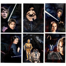 2009 Topps Star Wars Galaxy Series 4 Etched Foil 6 Card Set