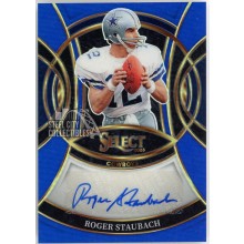 Roger Staubach 2025 Panini Select Blue Autograph Card #SP-RGS 138/149