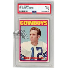 Roger Staubach 1972 Topps Rookie Card #200 PSA 7 NM