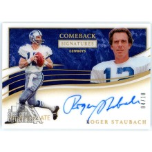 Roger Staubach 2020 Panini Immaculate Comeback Signatures Auto Card #SC-RS 04/10