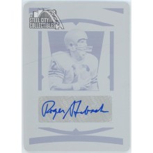 Roger Staubach 2020 Panini National Treasures Collegiate Plate Auto Card #73 1/1