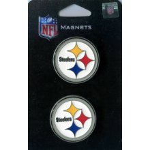 Pittsburgh Steelers NFL 1" Logo Magnet 2-Pack