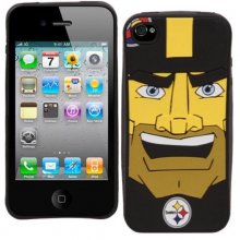 Pittsburgh Steelers NFL McBeam Mascot iPhone 4/4s Silicone Soft Protective Case