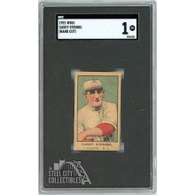 Casey Stengel 1921 W551 Hand Cut Baseball Card SGC 1