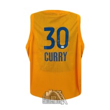 Stephen Curry Autographed All Star Custom Gold Basketball Jersey - JSA (Cert on Bottom)