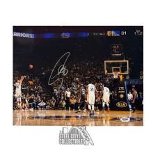 Stephen Curry Autographed Golden State Warriors 11x14 Basketball Photo - PSA/DNA (Slightly Smeared Auto)