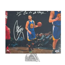 Stephen Curry I Can Do All Things Autographed Golden State 11x14 Basketball Photo - PSA/DNA