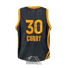 Stephen Curry Autographed Golden State Custom Black City Edition Basketball Jersey - JSA (San Fran)