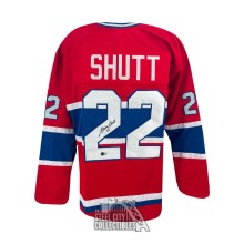 Steve Shutt Autographed Montreal Custom Red Hockey Jersey - BAS