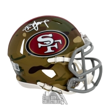 Steve Young Autographed San Francisco 49ers Camo Mini Football Helmet - BAS