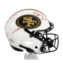 Steve Young 3 INSC Autographed San Francisco 49ers Flex Lunar Eclipse Authentic Full Size Football Helmet - BAS