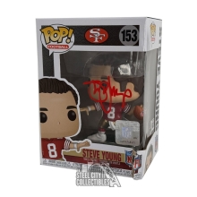 Steve Young Autographed San Francisco 49ers Funko Pop - BAS (Ripped Box)