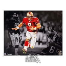 Steve Young Autographed San Francisco 49ers 16x20 Football Photo - BAS (Spotlight)