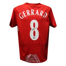 Steven Gerrard Autographed Liverpool Soccer Jersey - BAS