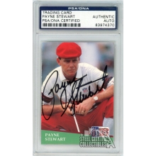Payne Stewart 1991 Pro Set Golf Autograph Card #103 PSA/DNA