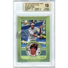 Michael Stich 2020 Topps Transcendent Tennis VIP Green Card #23 /20 BGS 10