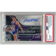John Stockton 2020-21 Panini Spectra Illustrious Legends Autograph Card #IL-JST 31/49 PSA 10