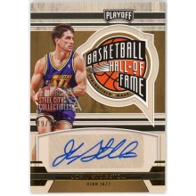 John Stockton 2021-22 Panini Chronicles Playoff HOF Autograph Card #HOF-JST 9/10