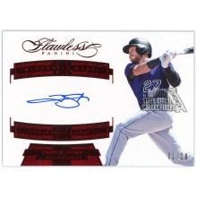 Trevor Story 2017 Panini Flawless Memorable Marks Ruby Autograph Card #MM-TS 1/20