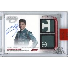 Lance Stroll 2022 Topps Dynasty F1 Dual Relic Patch Autograph Card #SDSRA-LS 9/10