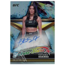 Tatiana Suarez 2024 Topps Chrome UFC Future Stars Refractor Autograph Card #FSA-TSU 067/150