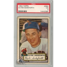 Clyde Sukeforth 1952 Topps Baseball Card #364 PSA 3 VG