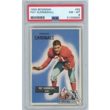 Pat Summerall 1955 Bowman Card #52 PSA 8 NM-MT (890)