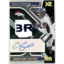 Courtland Sutton 2022 Panini Xr Relic Autograph Card #AUS-CS 1/1