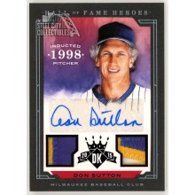 Don Sutton 2015 Panini Diamond Kings HOF Heroes Dual Patch Auto Card #21 1/1