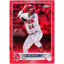 Kurt Suzuki 2022 Topps Chrome Sapphire Red Card #171 3/5