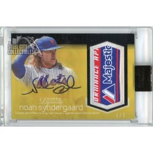 Noah Syndergaard 2018 Topps Dynasty Majestic Tag Patch Autograph Card #AP-NS4 1/1