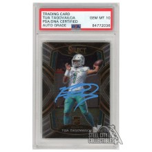 Tua Tagovailoa 2020 Panini Select Club Level Autograph RC Card #245 PSA/DNA 10 (Light Blue)