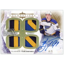 Vladimir Tarasenko 2017 Upper Deck The Cup Foundations Game-Used Patch Auto 4/5
