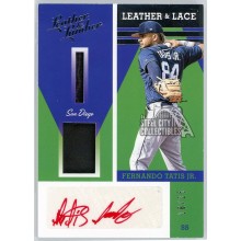 Fernando Tatis Jr. 2019 Panini Leather & Lumber Leather & Lace RPA 16/25