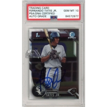 Fernando Tatis Jr 2016 Bowman Chrome 1st Bowman Autograph Rookie Card #BCP17 PSA/DNA 10