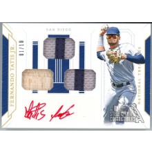 Fernando Tatis Jr. 2019 Panini NT Triple Relic Rookie Auto Card #GGS-FT 01/10