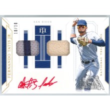 Fernando Tatis Jr. 2019 Panini NT Dual Relic Rookie Auto Card #GGS-FT 10/10