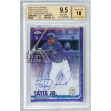 Fernando Tatis Jr 2019 Topps Chrome Purple Rookie Autograph Card #RA-FT 219/250 BGS 9.5