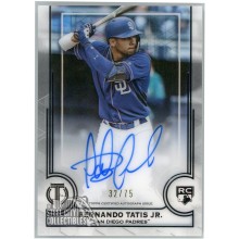 Fernando Tatis Jr. 2019 Topps Tribute Rookie Autograph Card #LA-FTJ 32/75