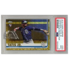 Fernando Tatis Jr 2019 Topps Chrome Gold Wave Refractor Rookie Card #203 27/50 PSA 9
